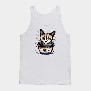 little cat in coffee color Tank Top